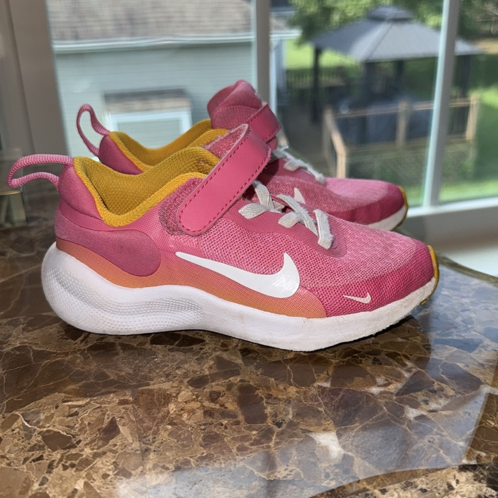Nike Kids Sneakers Pink and Yellow